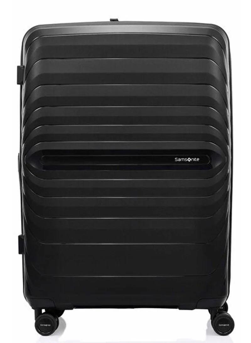 Samsonite 81 Octolite Neo Suitcase Check-In Size 81 cm / 30 inch, 4 Spinner Wheels, Polypropylene, Black|TSA Combination Lock|Expandable|Anti-Theft Secuirty Zipper|Inner Mesh Pocket - 3 Years International Warranty  | Best Price UAE